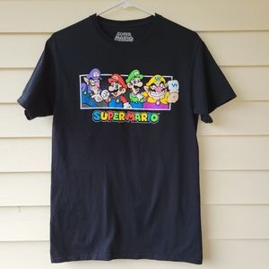 Vintage Retro Stlye Super Mario Super Nintendo Short Sleeve T Shirt Small